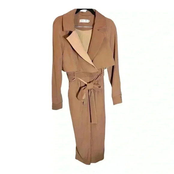 MUKOK STUDIO Belted Utility Jumpsuit Size S women’s pants camel/tan - Picture 13 of 13